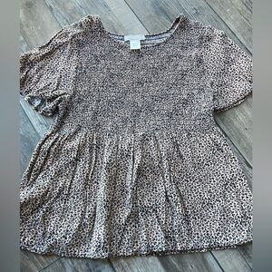 Women’s Urban Romantics Babydoll Style Short Sleeve Shirt